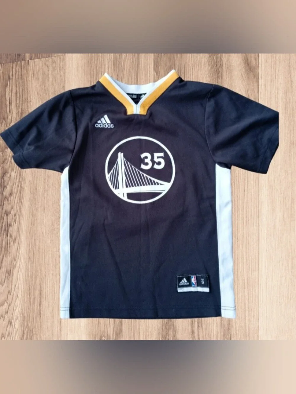 F) Adidas Golden State Warriors #35 Youth Jersey Size Small NBA